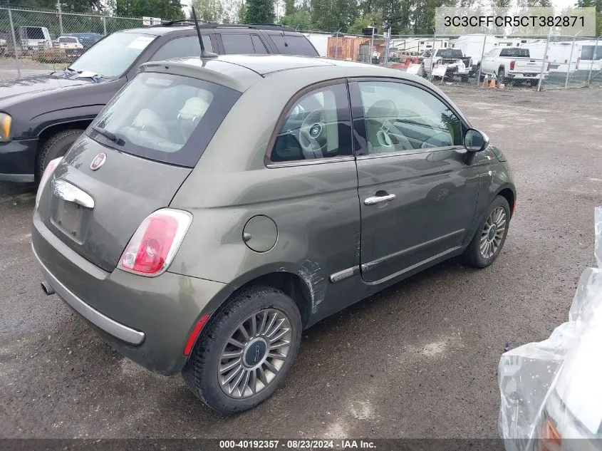 3C3CFFCR5CT382871 2012 Fiat 500 Lounge