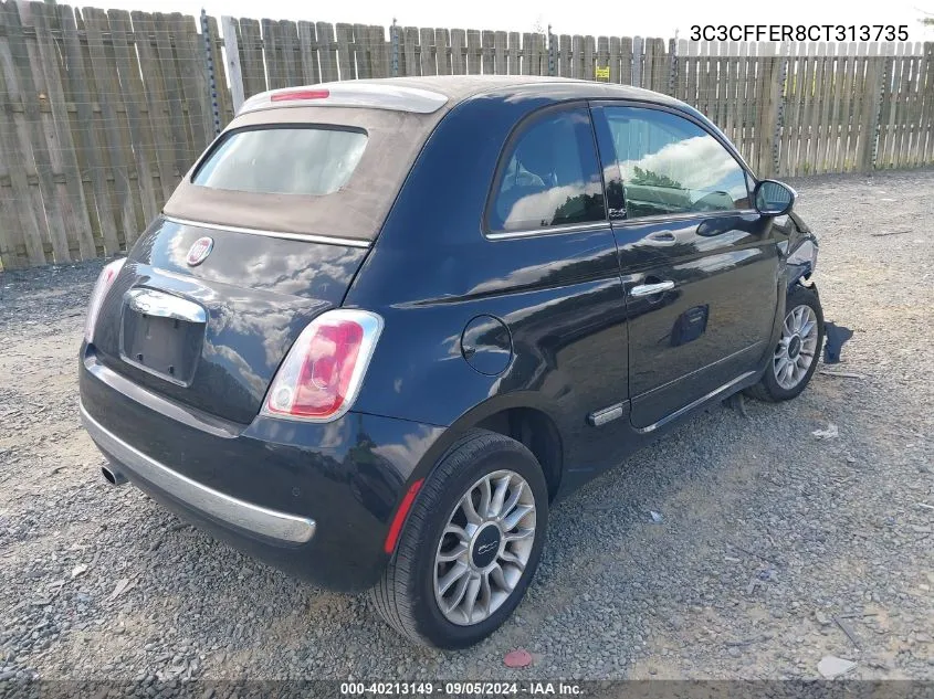 3C3CFFER8CT313735 2012 Fiat 500C Lounge