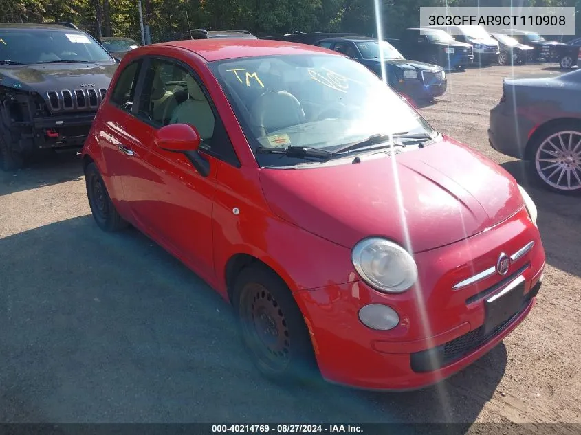 3C3CFFAR9CT110908 2012 Fiat 500 Pop