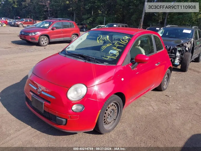 3C3CFFAR9CT110908 2012 Fiat 500 Pop