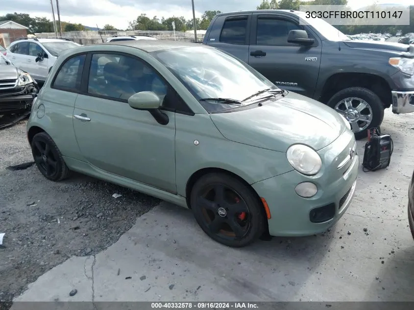 3C3CFFBR0CT110147 2012 Fiat 500 Sport