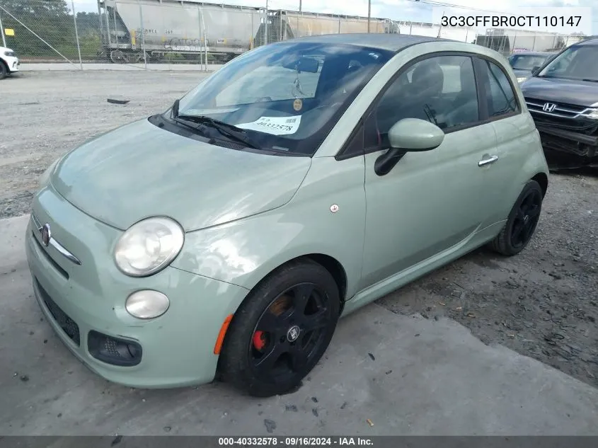 3C3CFFBR0CT110147 2012 Fiat 500 Sport