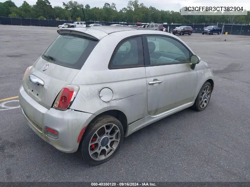 3C3CFFBR3CT382904 2012 Fiat 500 Sport