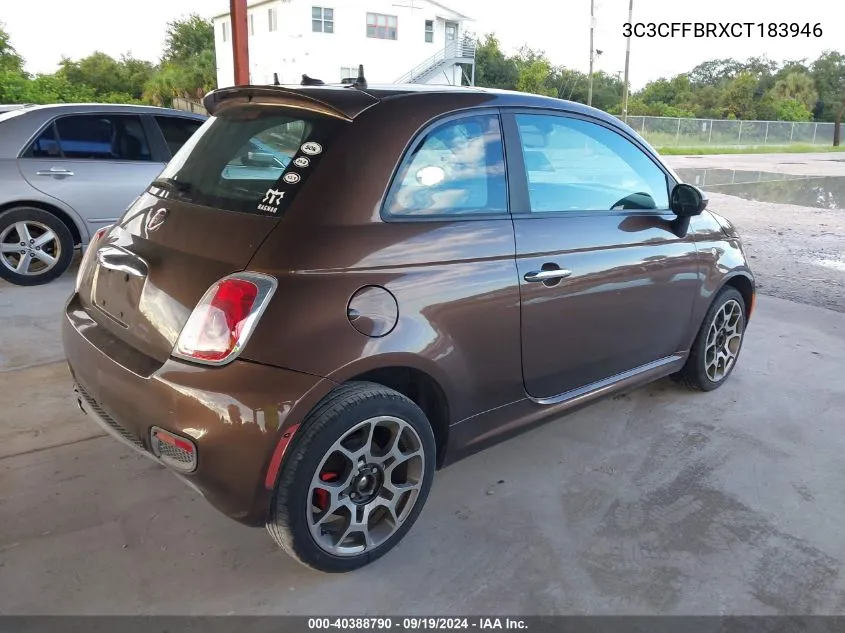 3C3CFFBRXCT183946 2012 Fiat 500 Sport