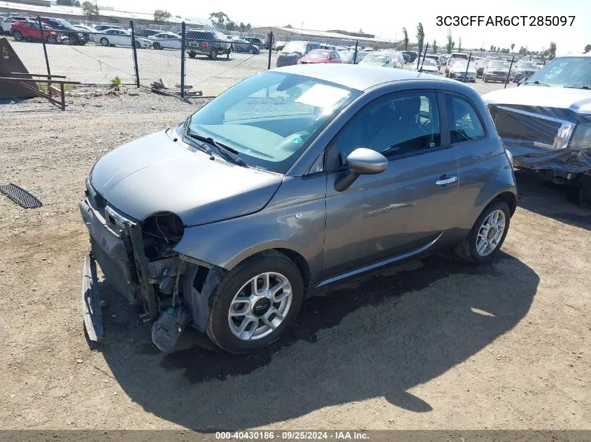 3C3CFFAR6CT285097 2012 Fiat 500 Pop