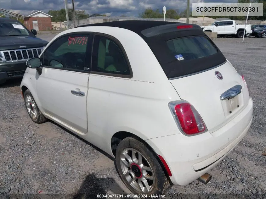 3C3CFFDR5CT363381 2012 Fiat 500C Pop