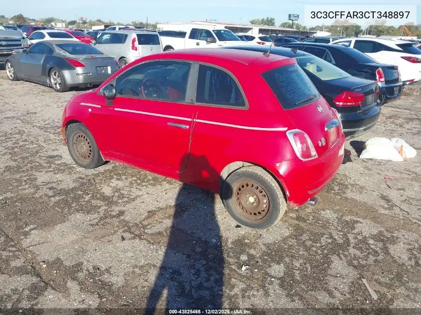 3C3CFFAR3CT348897 2012 Fiat 500 Pop