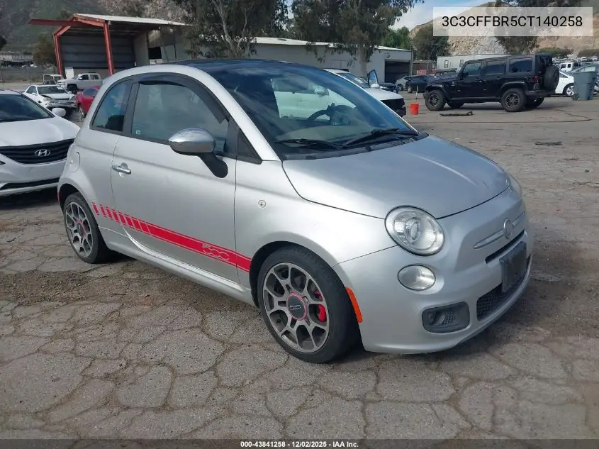 3C3CFFBR5CT140258 2012 Fiat 500 Sport