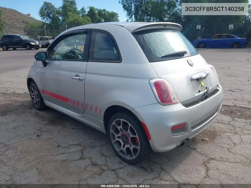 3C3CFFBR5CT140258 2012 Fiat 500 Sport