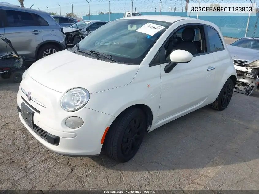 3C3CFFAR8CT183803 2012 Fiat 500 Pop