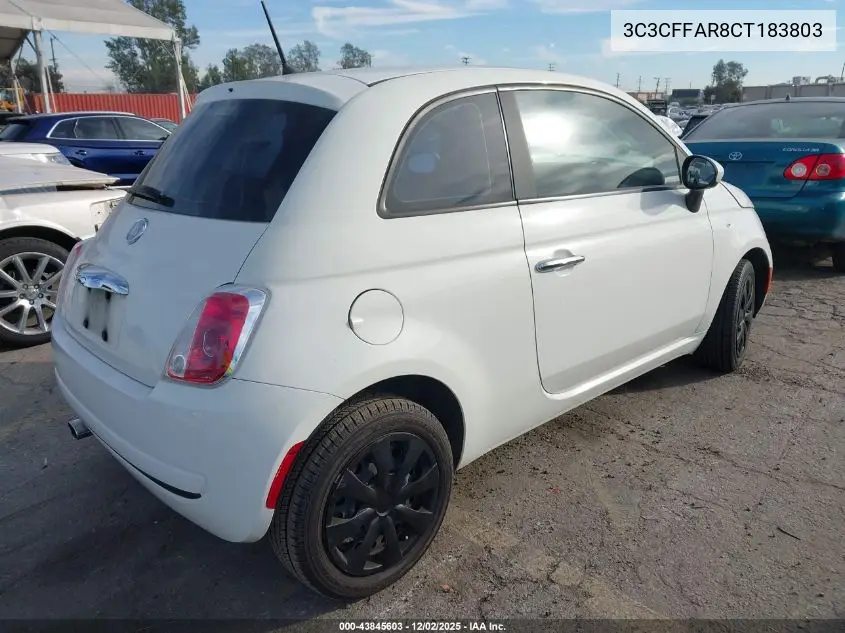 3C3CFFAR8CT183803 2012 Fiat 500 Pop