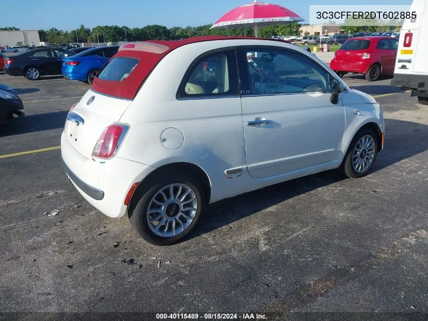 3C3CFFER2DT602885 2013 Fiat 500C Lounge