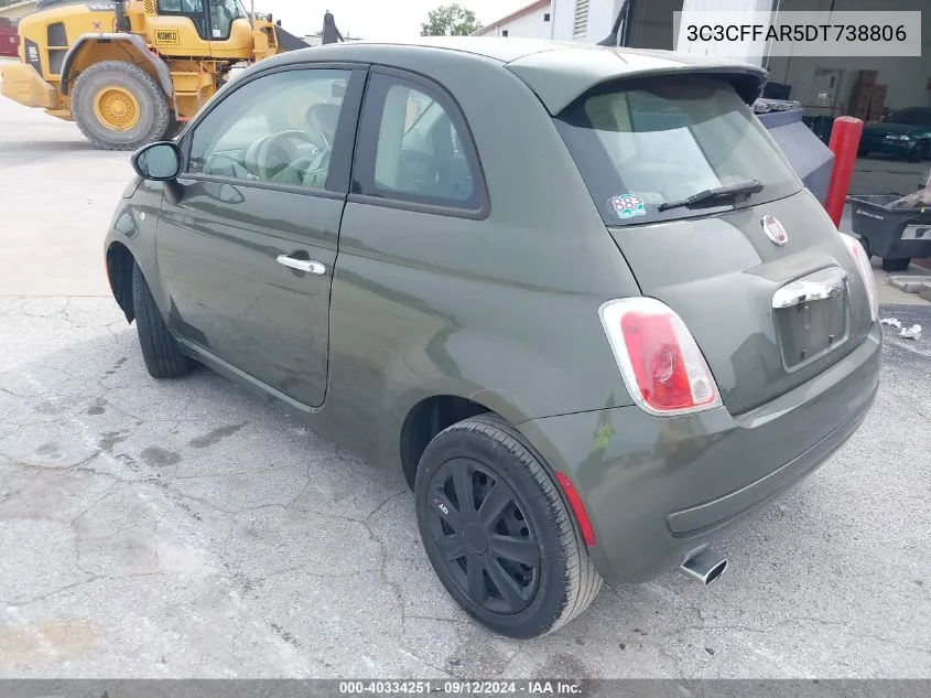 3C3CFFAR5DT738806 2013 Fiat 500 Pop