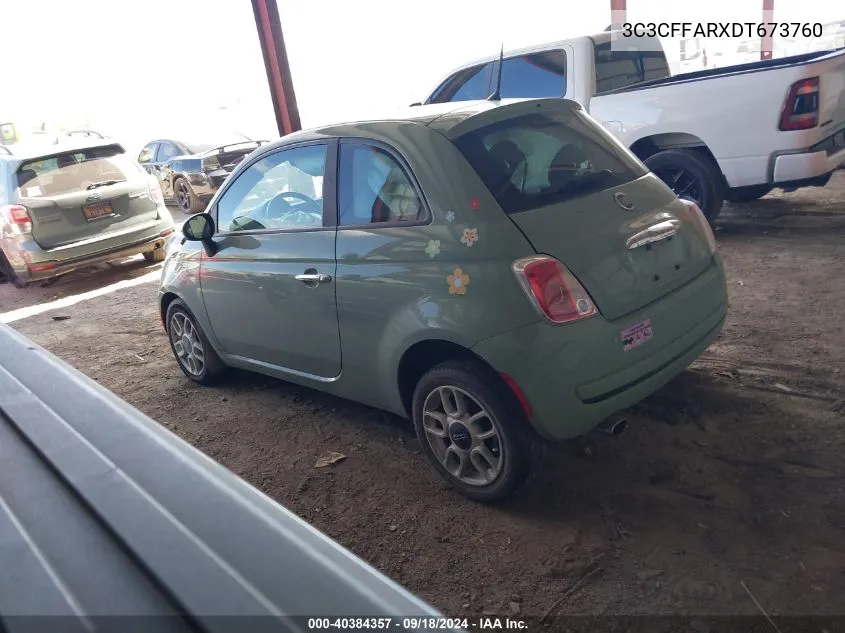 3C3CFFARXDT673760 2013 Fiat 500 Pop