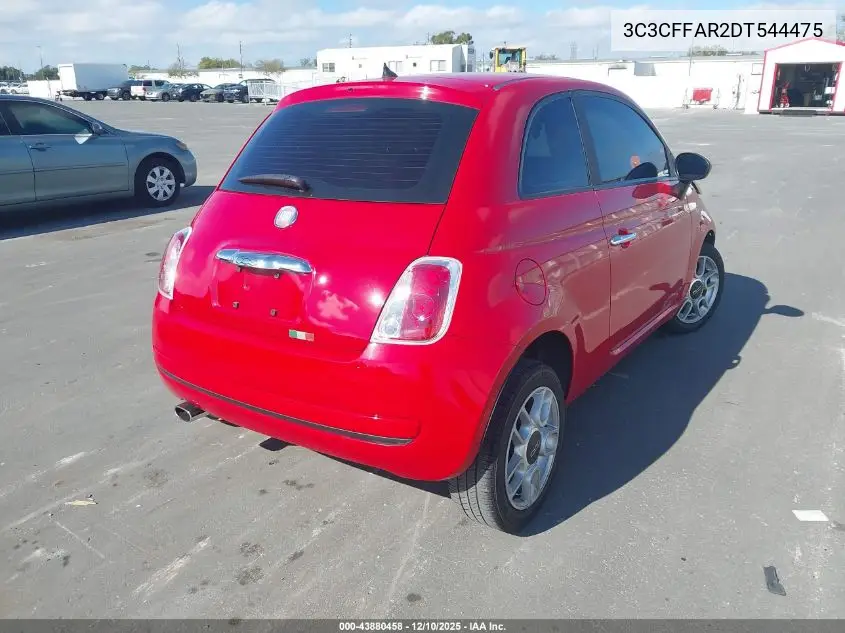 3C3CFFAR2DT544475 2013 Fiat 500 Pop