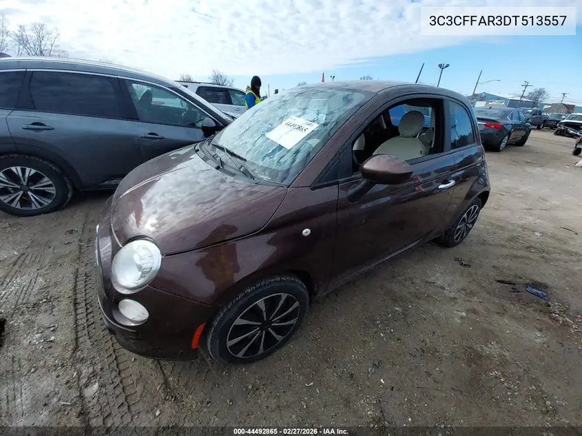 3C3CFFAR3DT513557 2013 Fiat 500 Pop