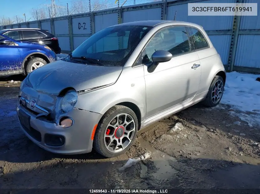 3C3CFFBR6FT619941 2015 Fiat 500 Sport