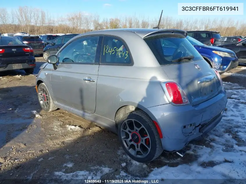 3C3CFFBR6FT619941 2015 Fiat 500 Sport
