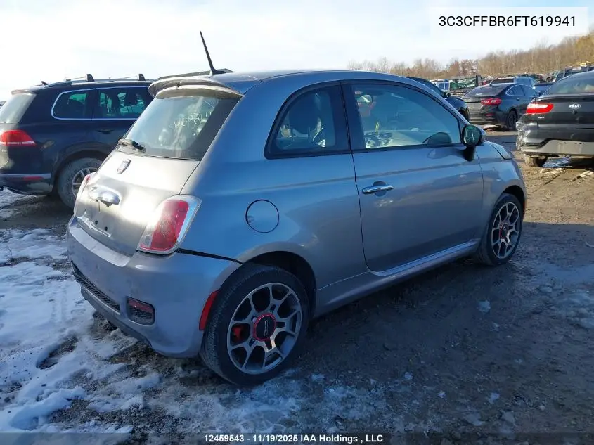 3C3CFFBR6FT619941 2015 Fiat 500 Sport