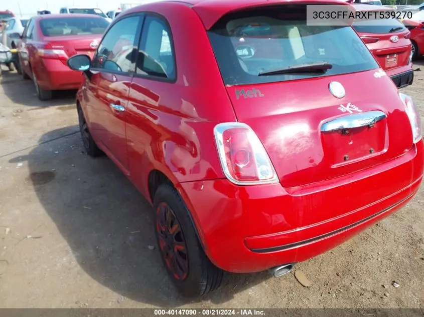 3C3CFFARXFT539270 2015 Fiat 500 Pop