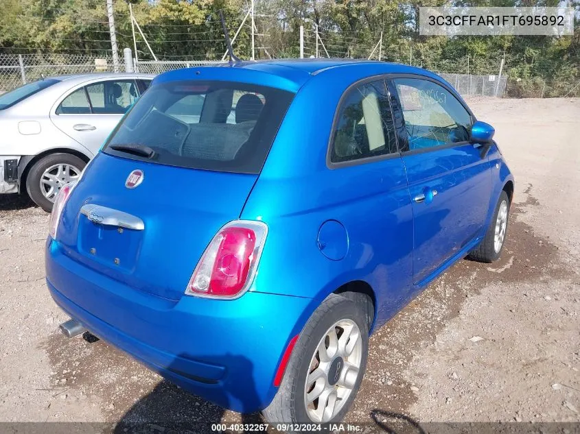 3C3CFFAR1FT695892 2015 Fiat 500 Pop