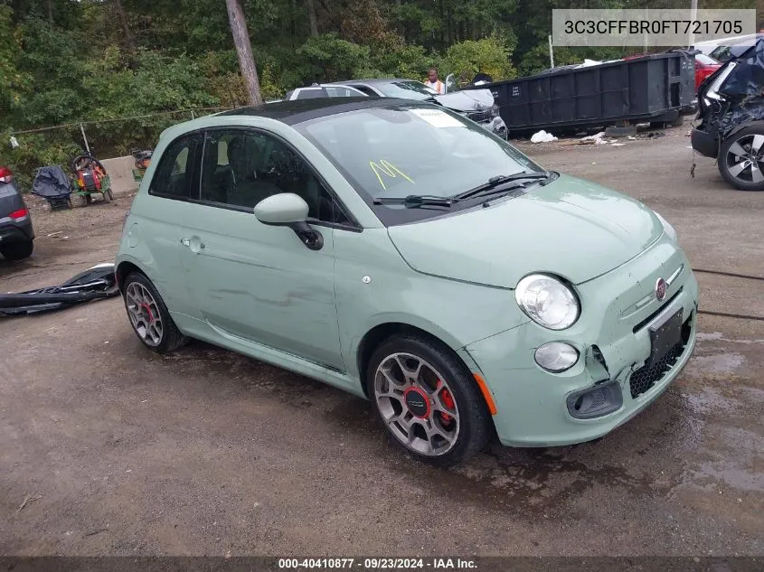 3C3CFFBR0FT721705 2015 Fiat 500 Sport