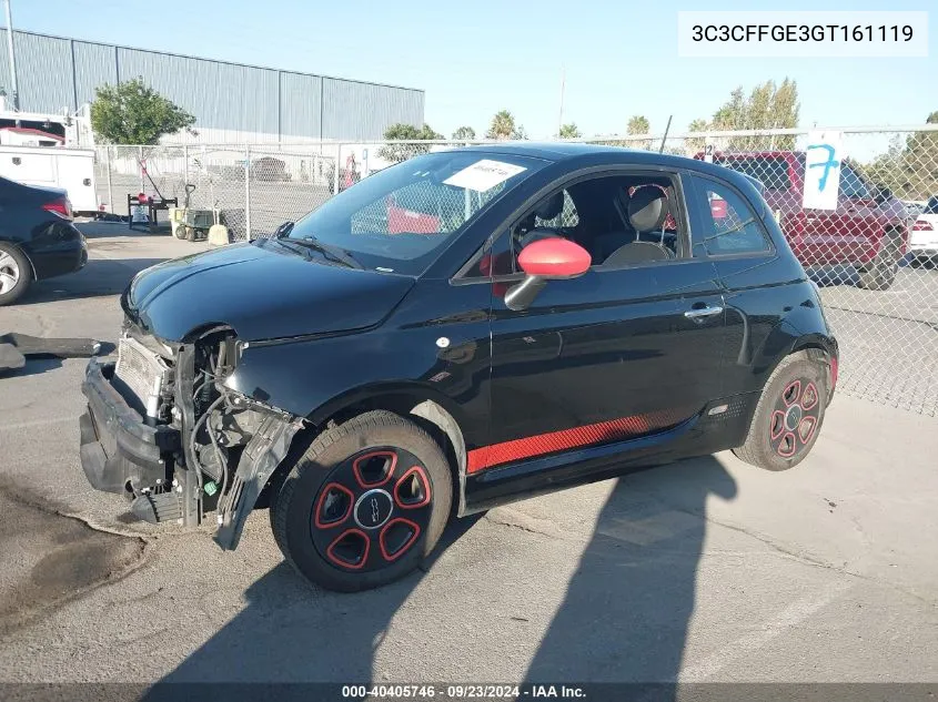 3C3CFFGE3GT161119 2016 Fiat 500 Electric