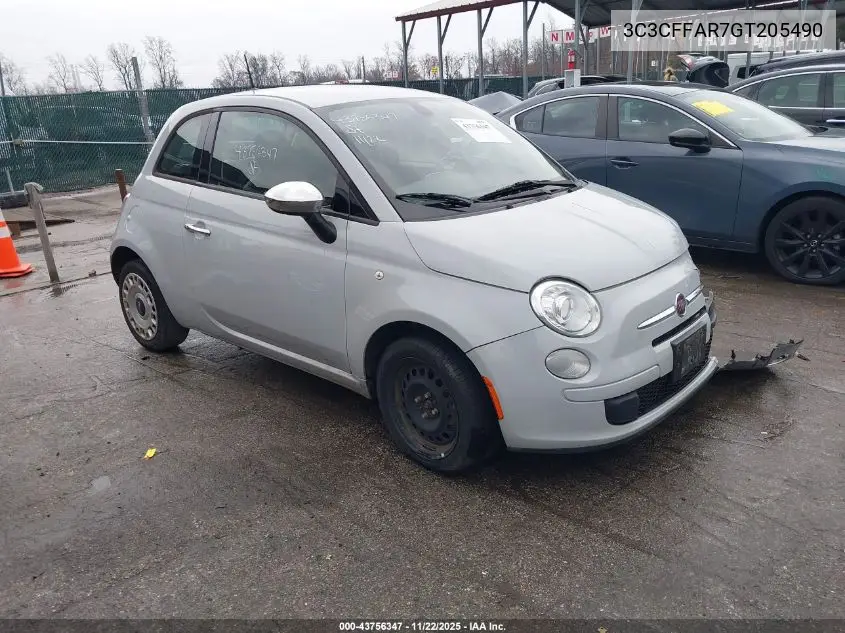 3C3CFFAR7GT205490 2016 Fiat 500 Pop