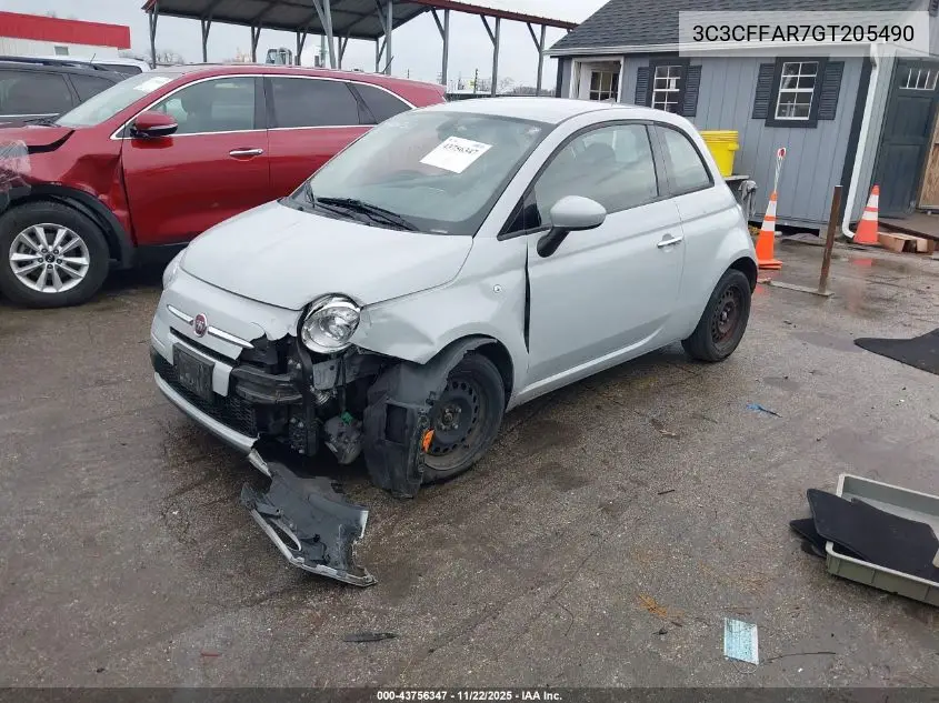 3C3CFFAR7GT205490 2016 Fiat 500 Pop