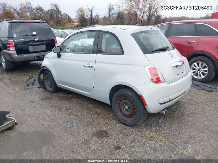3C3CFFAR7GT205490 2016 Fiat 500 Pop
