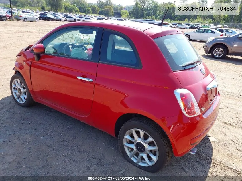 3C3CFFKRXHT704834 2017 Fiat 500 Pop