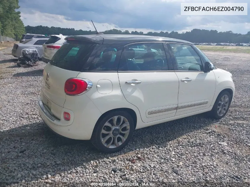 ZFBCFACH6EZ004790 2014 Fiat 500L Lounge