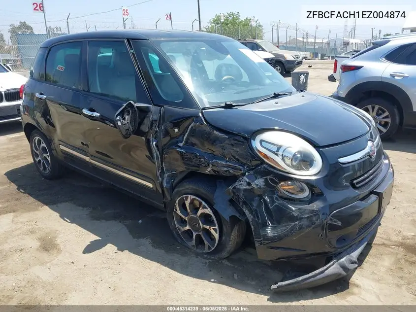 2014 Fiat 500L Lounge VIN: ZFBCFACH1EZ004874 Lot: 45314239