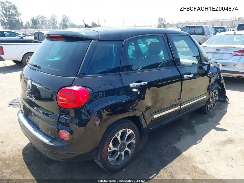 2014 Fiat 500L Lounge VIN: ZFBCFACH1EZ004874 Lot: 45314239