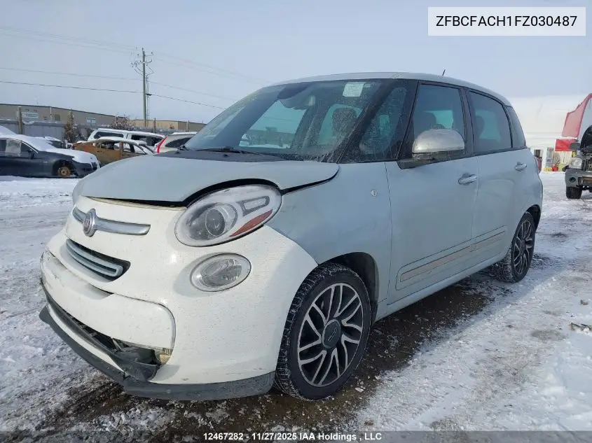 ZFBCFACH1FZ030487 2015 Fiat 500L Lounge