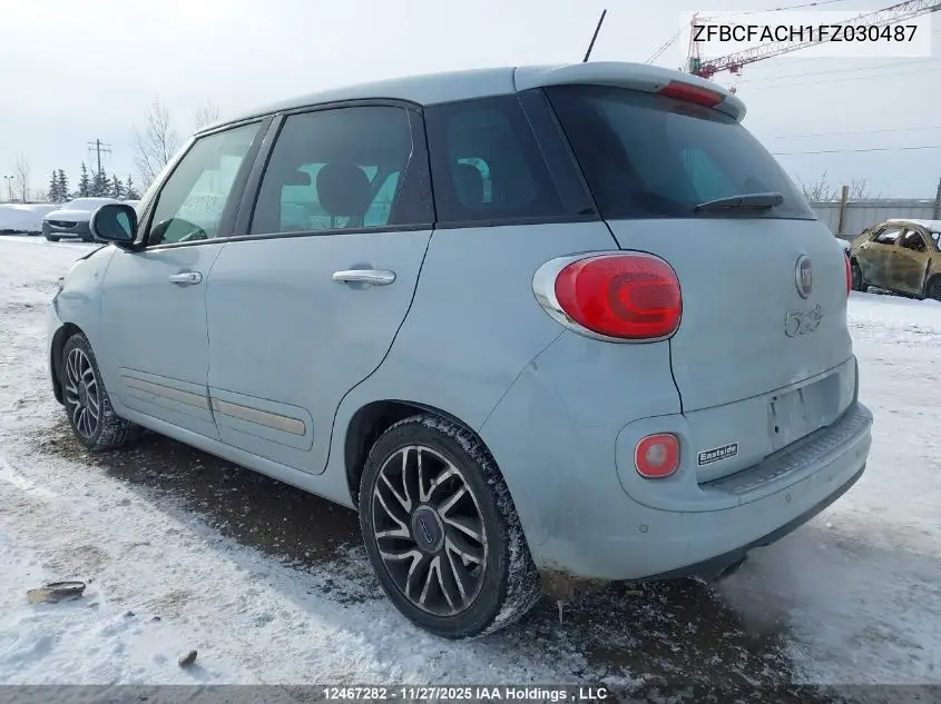 ZFBCFACH1FZ030487 2015 Fiat 500L Lounge