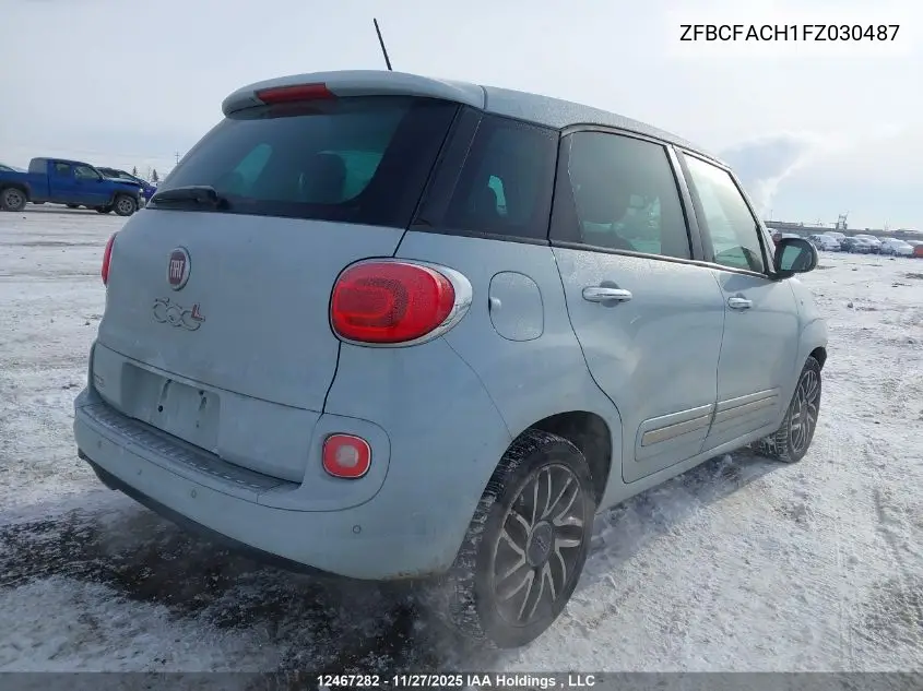 ZFBCFACH1FZ030487 2015 Fiat 500L Lounge