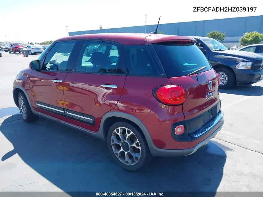 ZFBCFADH2HZ039197 2017 Fiat 500L Trekking