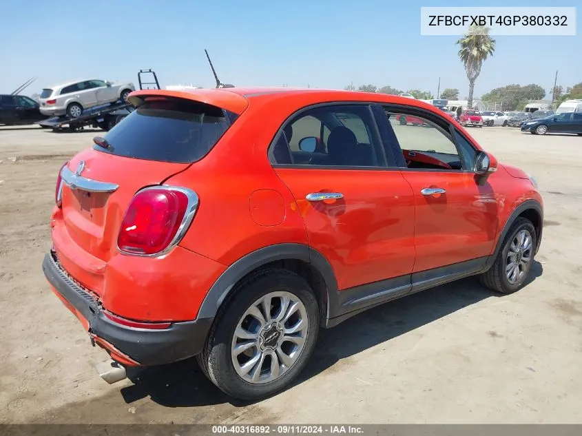 ZFBCFXBT4GP380332 2016 Fiat 500X Easy