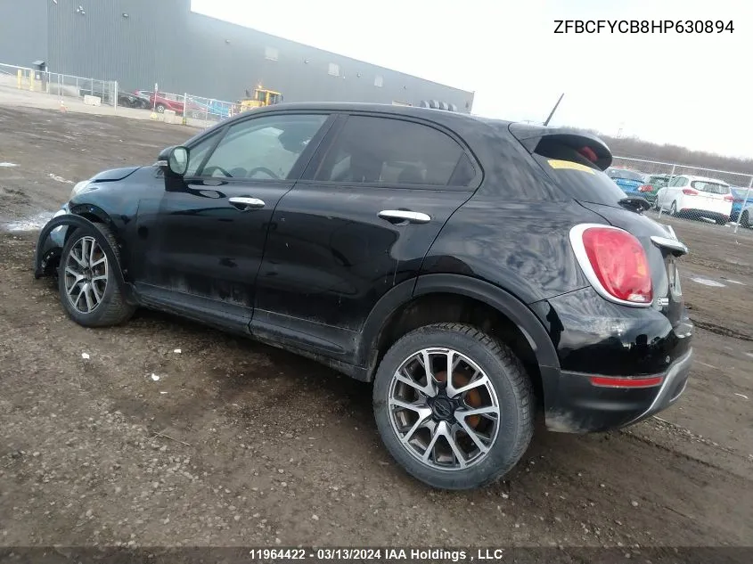 ZFBCFYCB8HP630894 2017 Fiat 500X Trekking