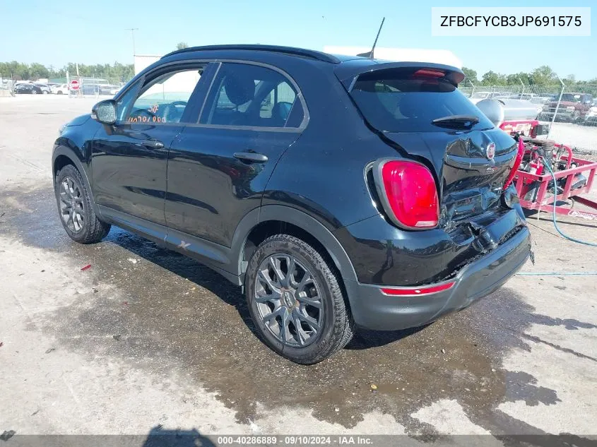 ZFBCFYCB3JP691575 2018 Fiat 500X Urbana Awd