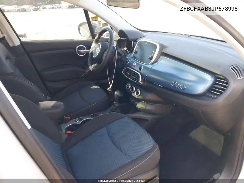 ZFBCFXAB3JP678998 2018 Fiat 500X Blue Sky Edition Fwd