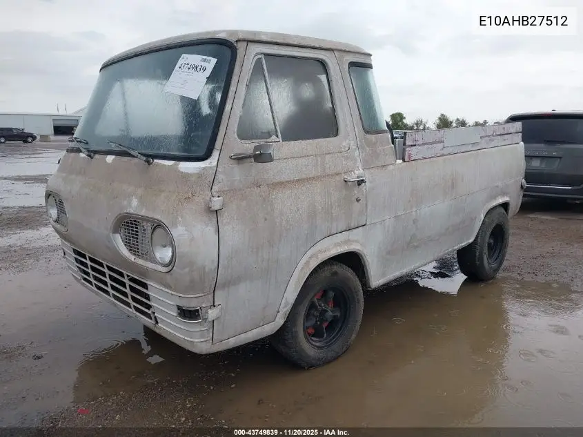 E10AHB27512 1967 Ford Econoline P/U