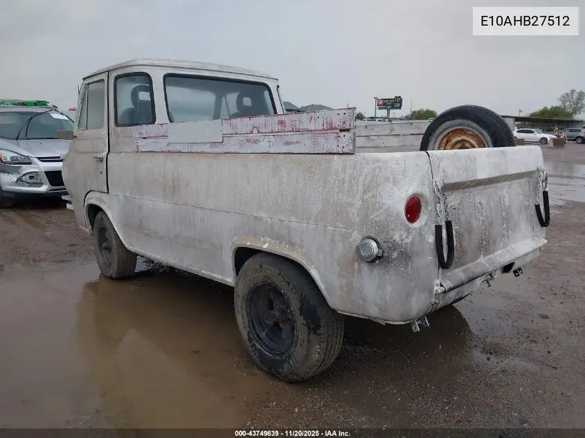 E10AHB27512 1967 Ford Econoline P/U
