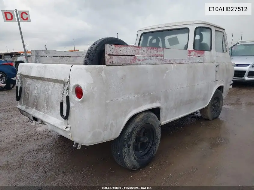 E10AHB27512 1967 Ford Econoline P/U
