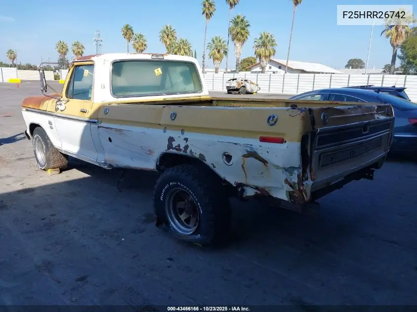 1973 Ford Pickup VIN: F25HRR26742 Lot: 43466166