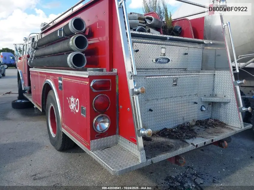 1978 Ford 8000 VIN: D80DVBF0922 Lot: 43538541