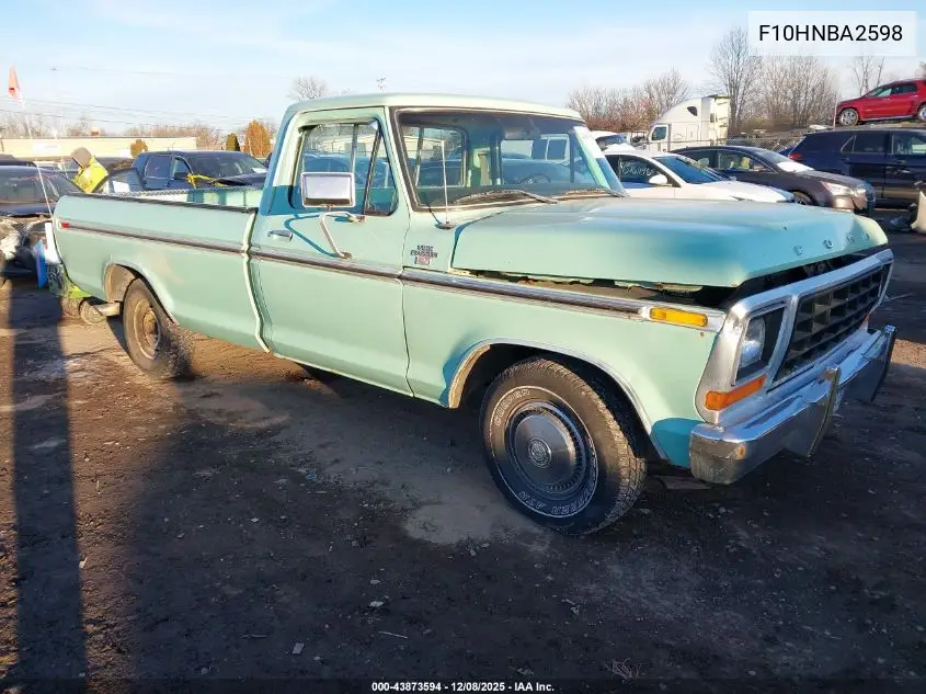 F10HNBA2598 1978 Ford F100 Pickup
