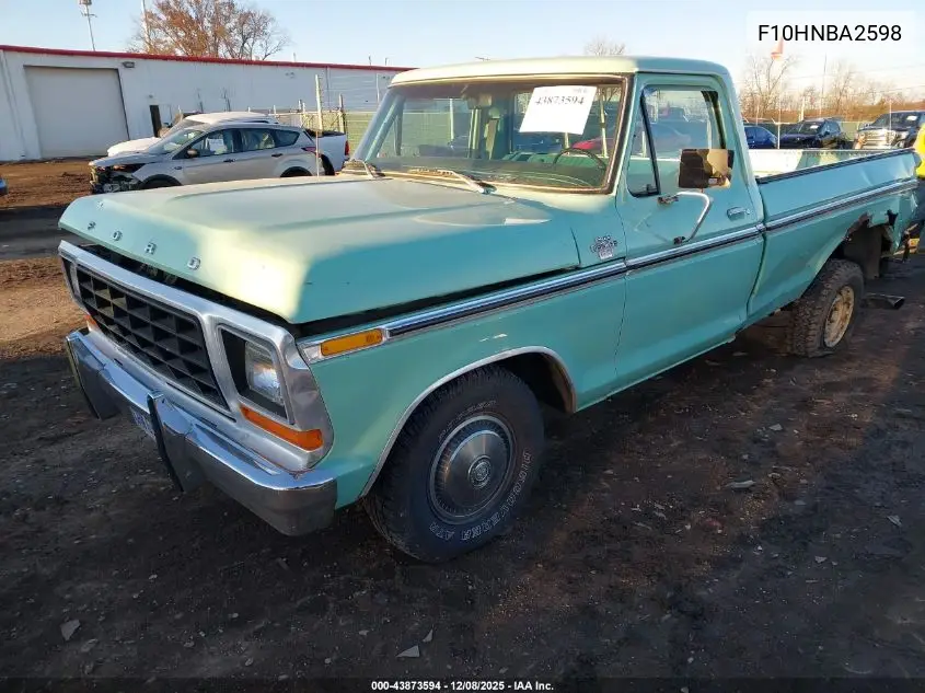 F10HNBA2598 1978 Ford F100 Pickup