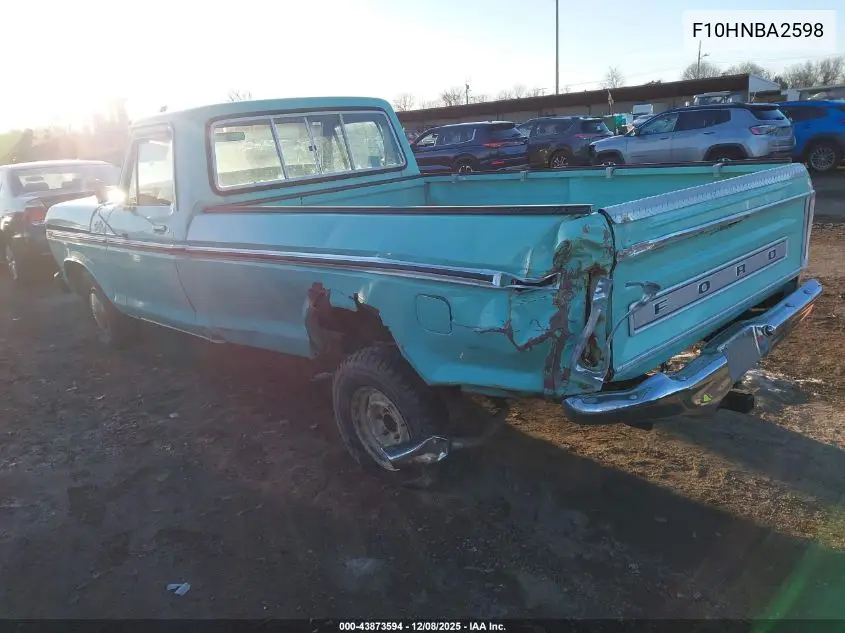 F10HNBA2598 1978 Ford F100 Pickup